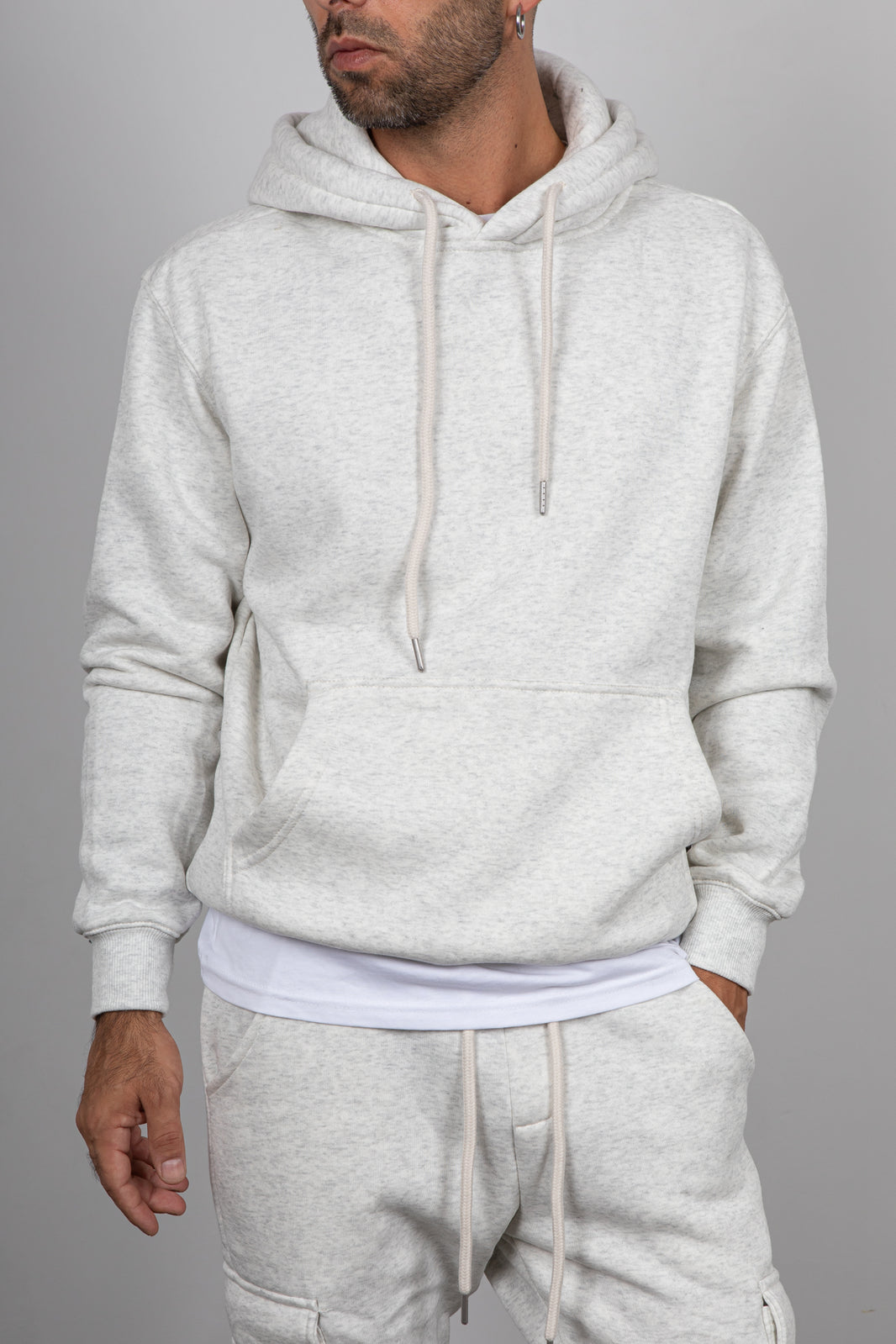 Felpa Cappuccio TELAMIRA-MELANGE BTF0032