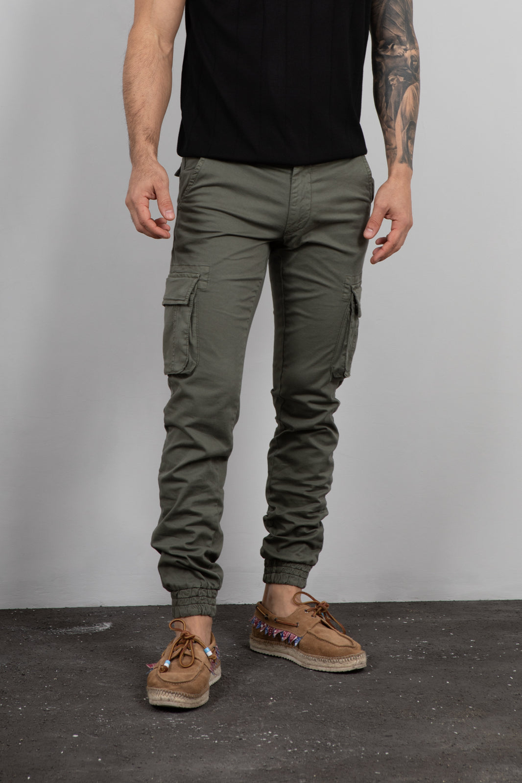 Pantalone cargo SQUAD2 - MILITARE ARGENTATI