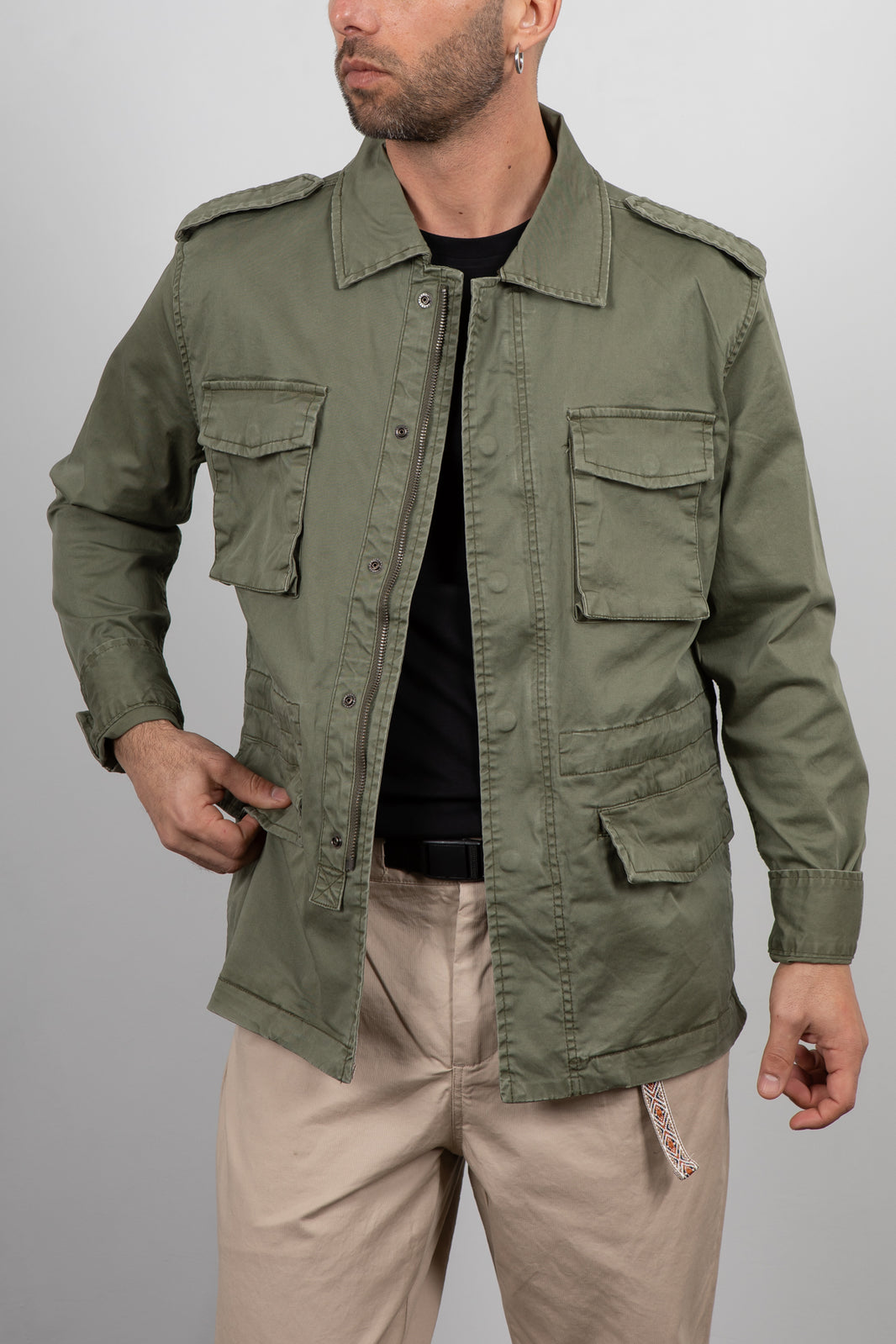 FIELD JACKET TELAMIRA-BTG051 VERDE