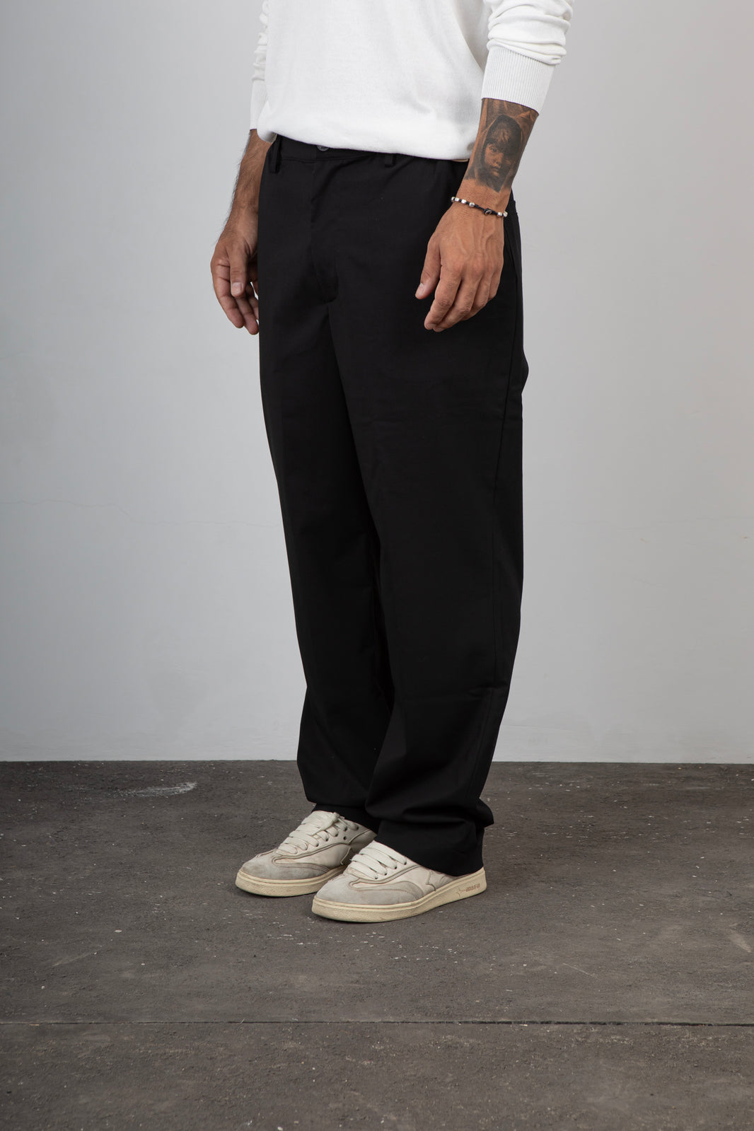 Pantalone fresco lana WOC - MARACAIBO NERO