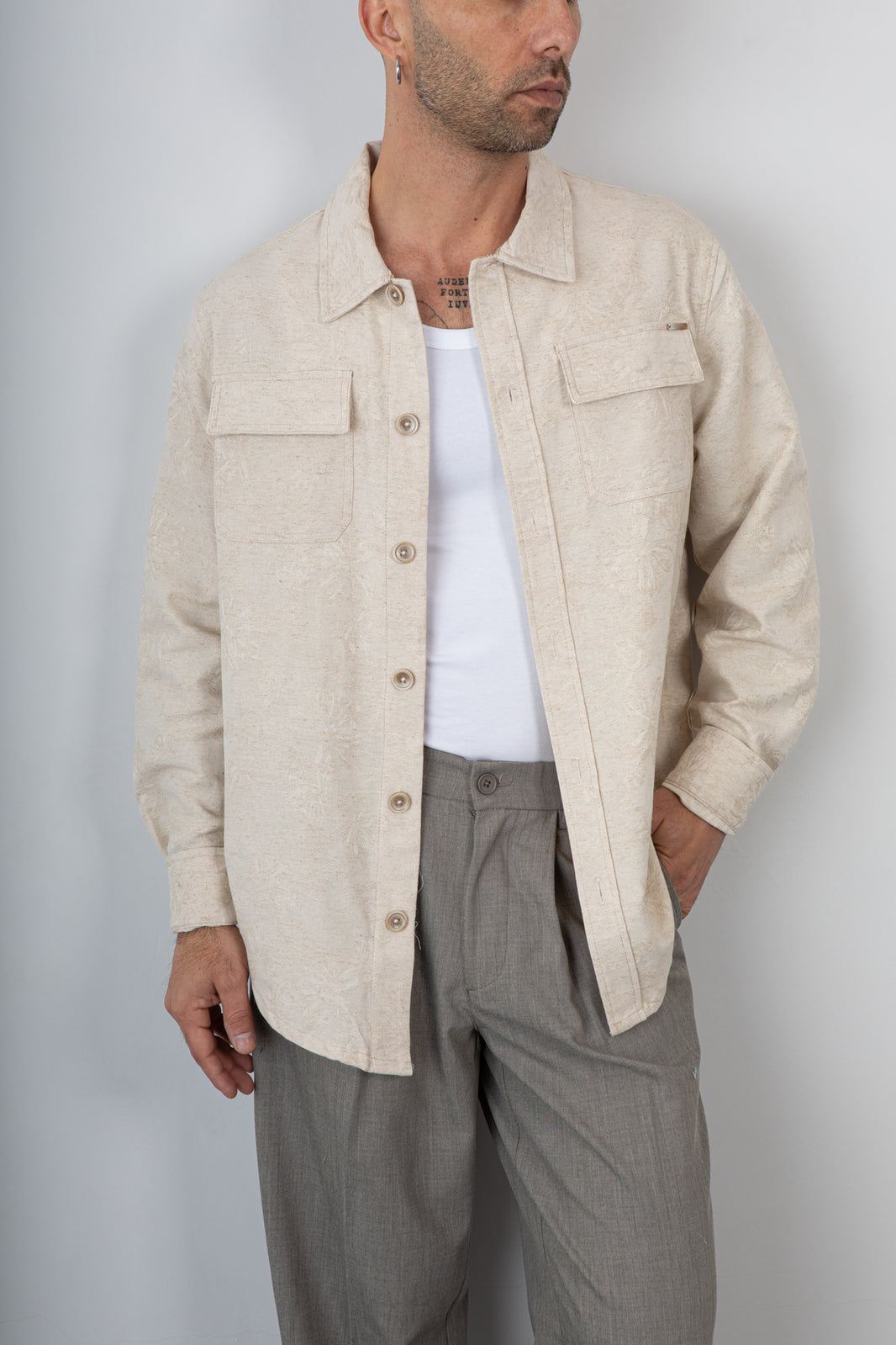 Giacca camicia GIANNI LUPO-GL1014TB-SABBIA
