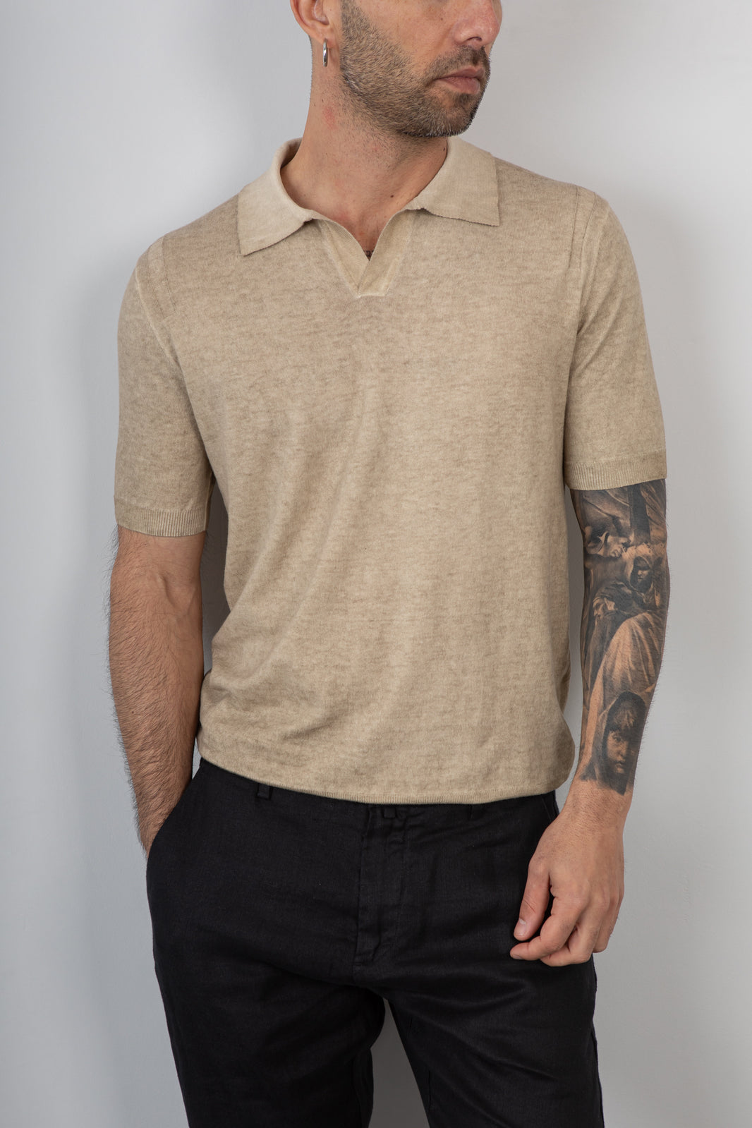 Polo TELAMIRA-RTM06088 BEIGE