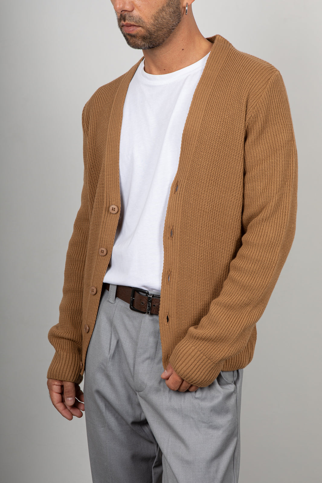 Cardigan costa inglese SQUAD - BISCOTTO MA427
