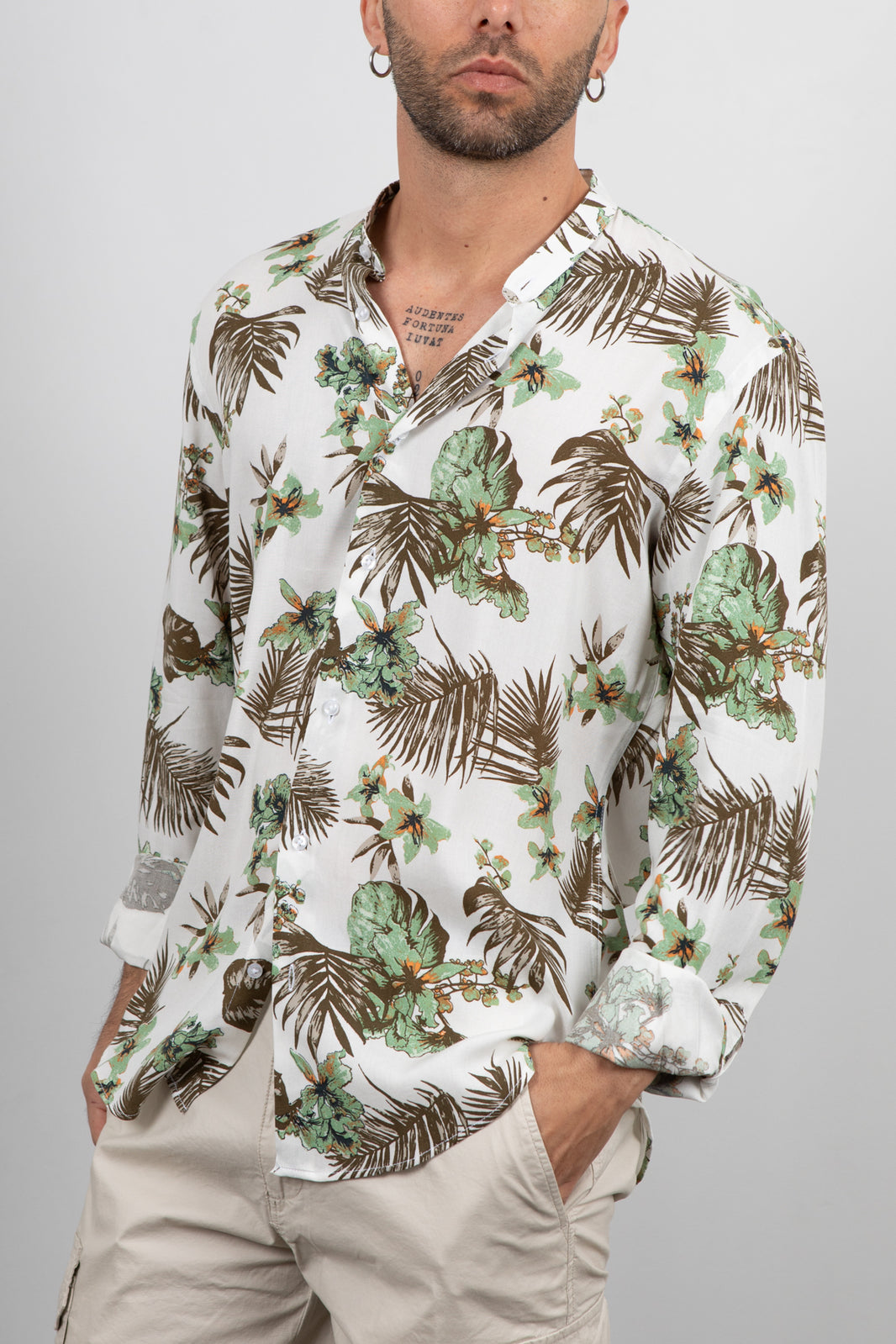 Camicia TELAMIRA-NEW TROPICAL BEIGE