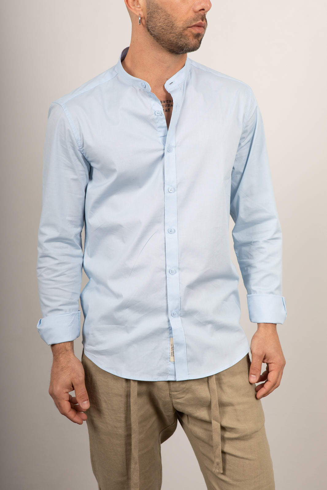 Camicia GIANNI LUPO-GL071DA CELESTE