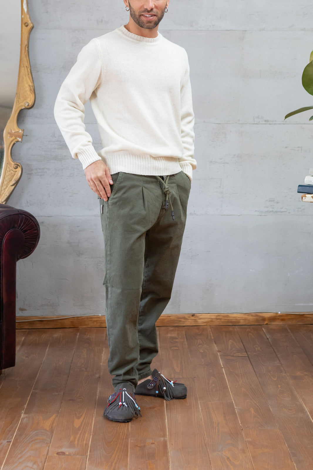 Pantalaccio BERNA- AVOCADO 246018