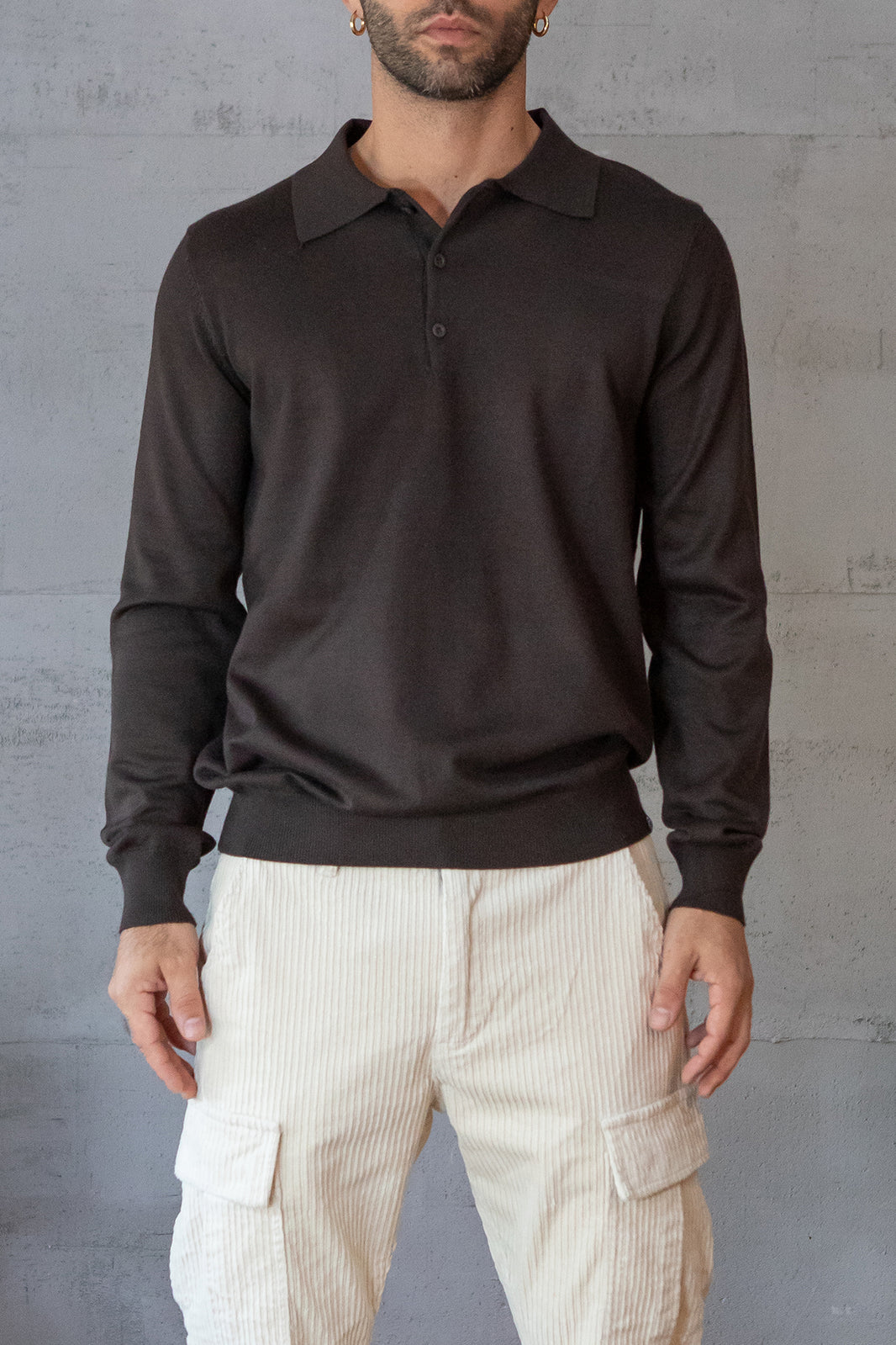 POLO TELAMIRA - MARRONE BTM037