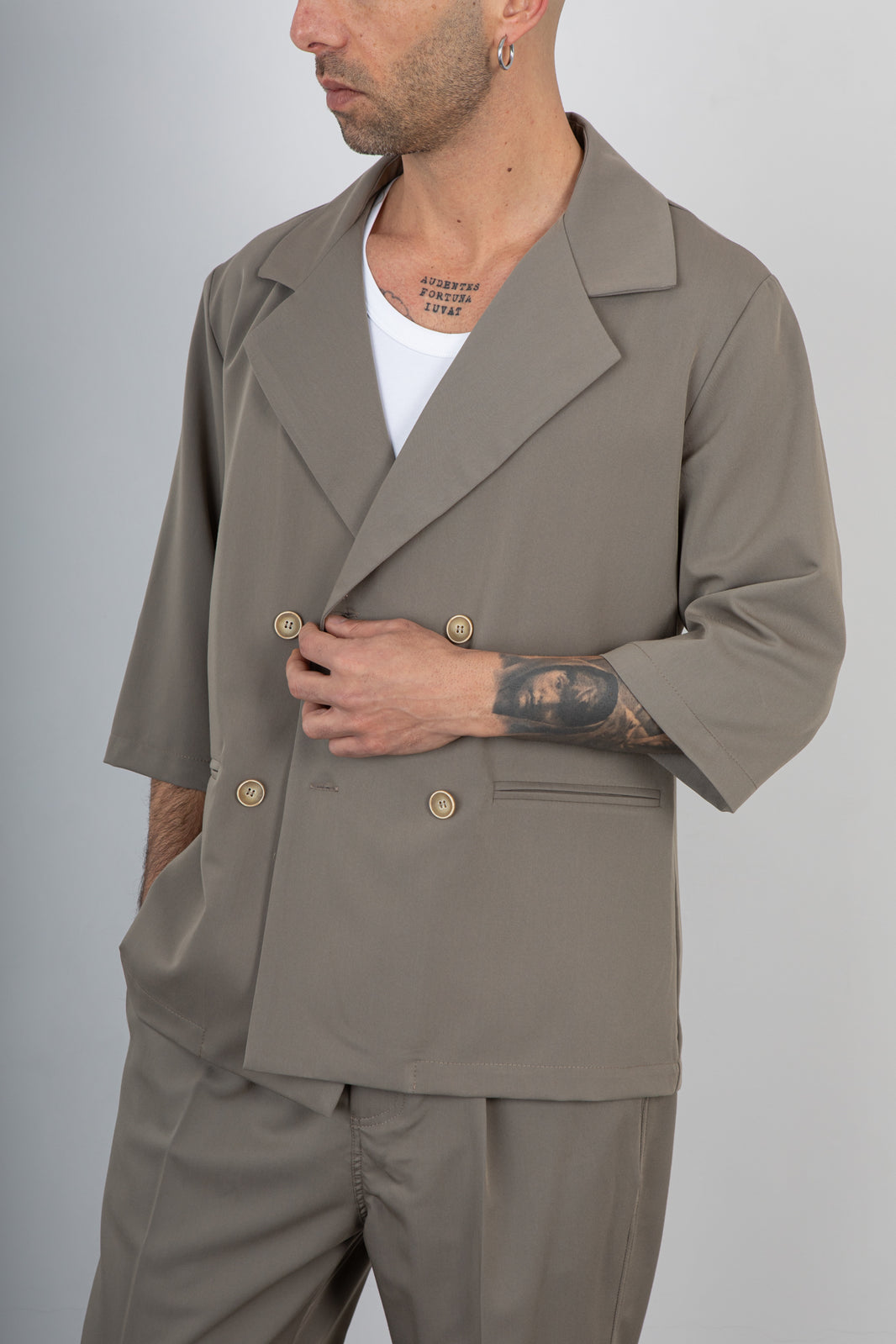 Blazer manica corta GIANNI LUPO - VERDE GL003LT