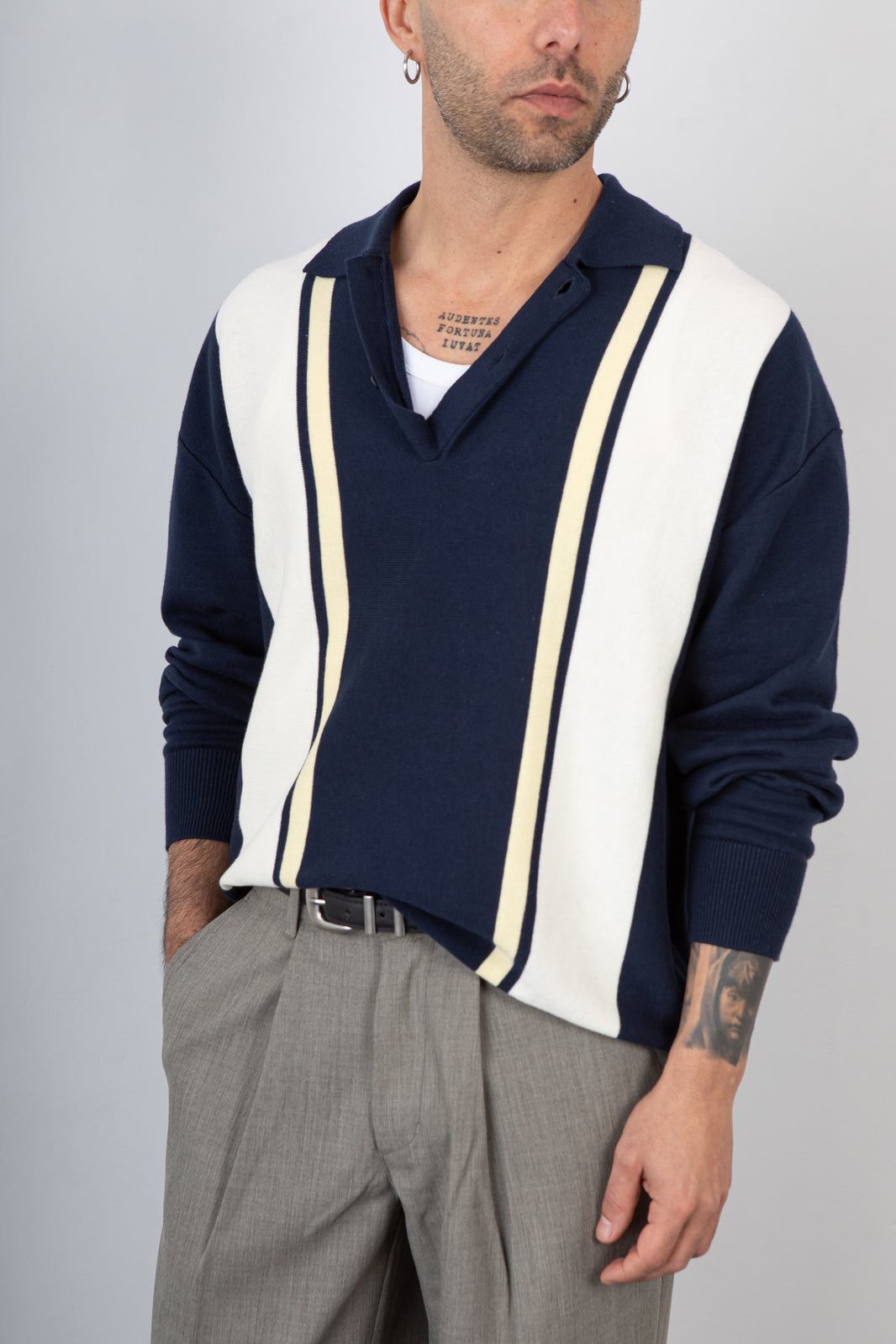 Polo manica lunga WOODBIRD - 2616-803 DARK NAVY