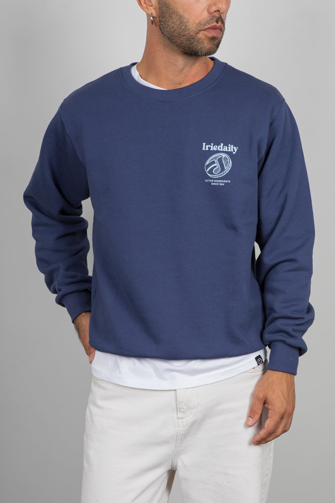 Felpa IRIEDAILY - CROWN BLUE 215D391