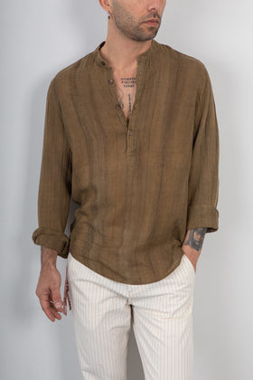 Camicia serafino GIANNI LUPO - GL136DA MOKA