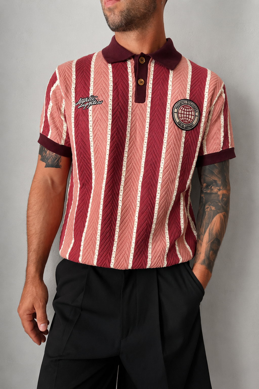 Polo in maglia PROHIBITED - 1030109 RED