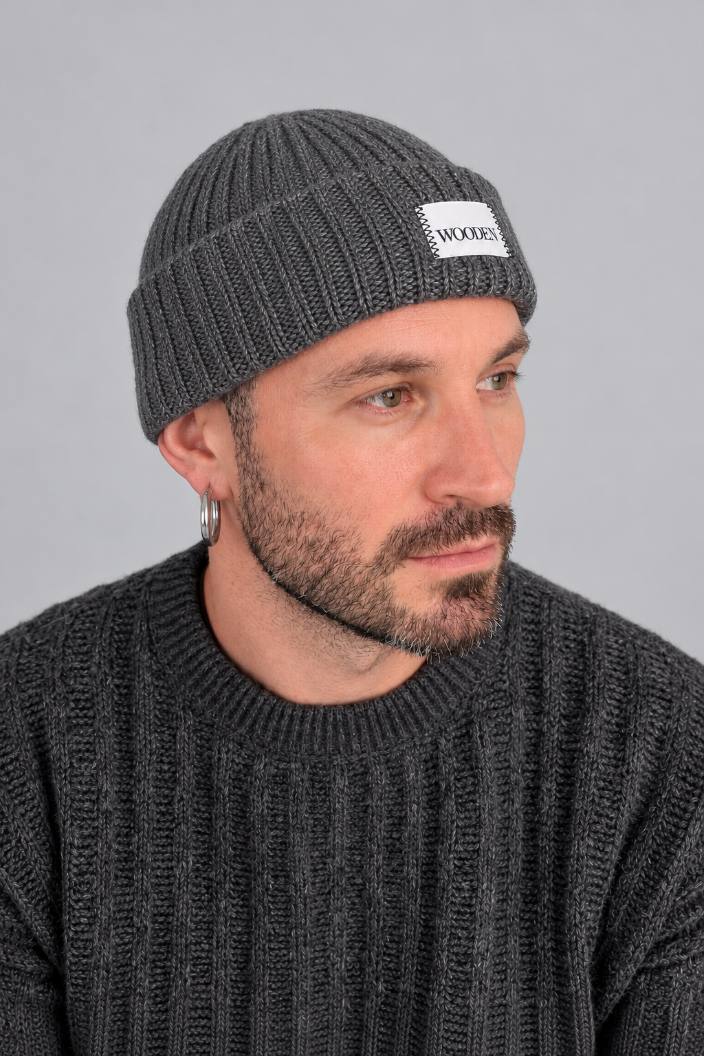 Beanie WOODEN - DOLOMITI ANTRACITE