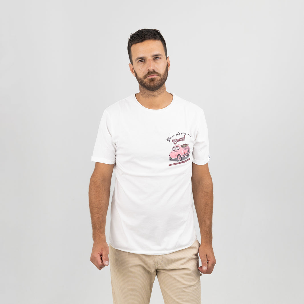 T-SHIRT BERNA-MACCHINA CREAM 243467