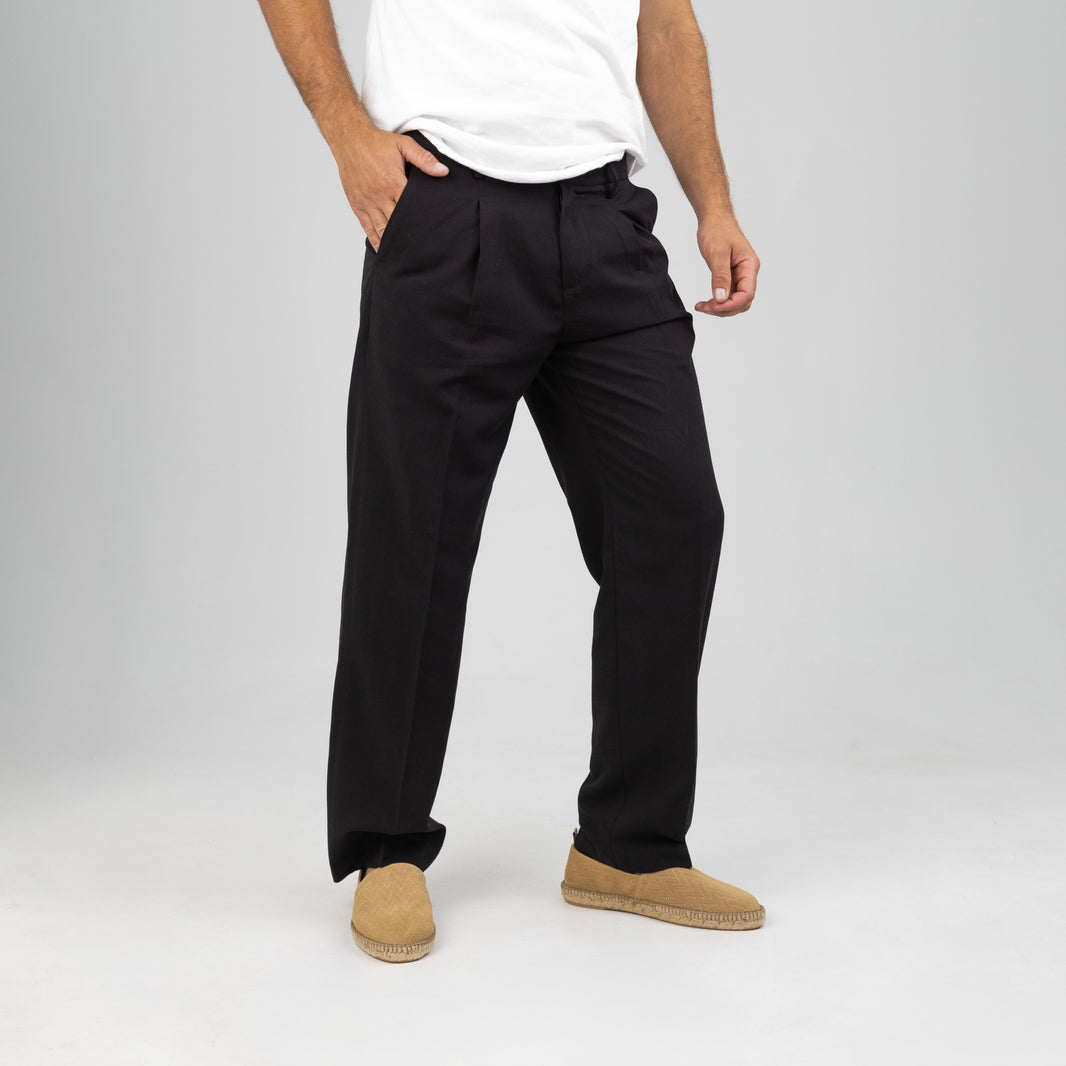 OVER D BLACK TROUSERS-OE1S2S4P11