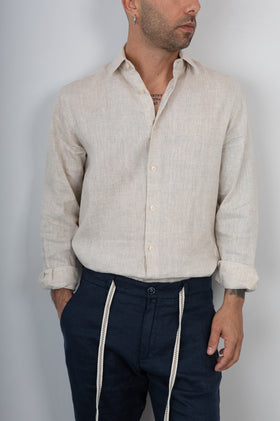 Camicia di lino GIANNI LUPO - GL7732S CORDA