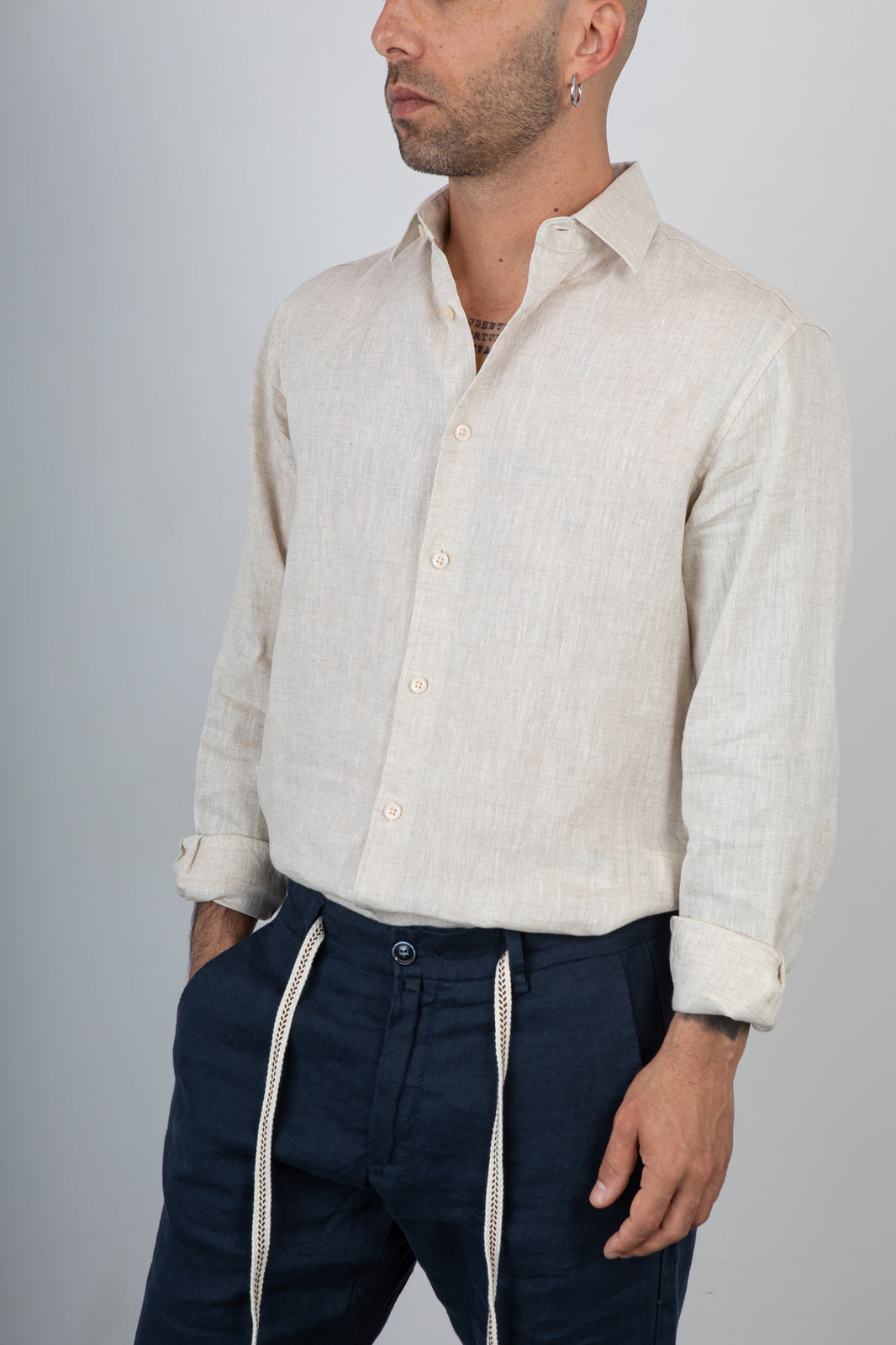 GIANNI LUPO linen shirt - GL7732S CORDA