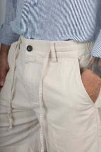 Bermuda misto lino TELAMIRA - DTB06044 BEIGE