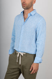 Camicia di lino GIANNI LUPO - GL7732S SKY
