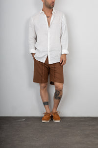 Bermuda misto lino TELAMIRA - DTB06044 BEIGE (Copia)