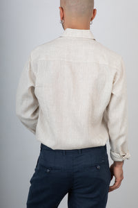 Camicia di lino GIANNI LUPO - GL7732S CORDA