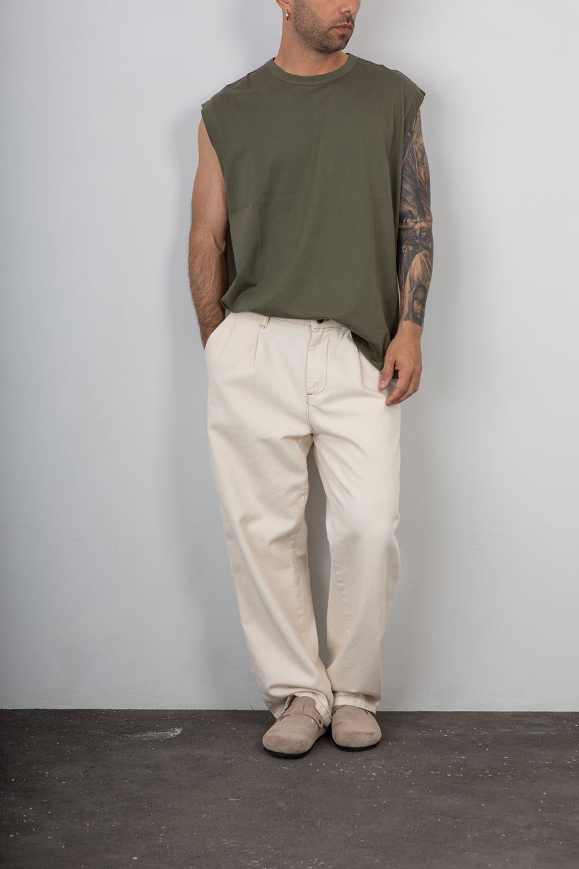 T-shirt senza maniche WOC - NIZZA TS050 MILITARE