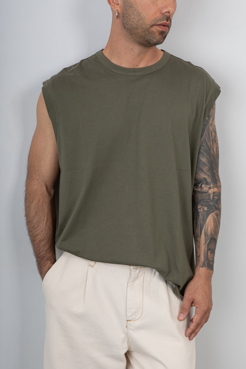 T-shirt senza maniche WOC - NIZZA TS050 MILITARE