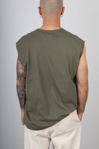 T-shirt senza maniche WOC - NIZZA TS050 MILITARE