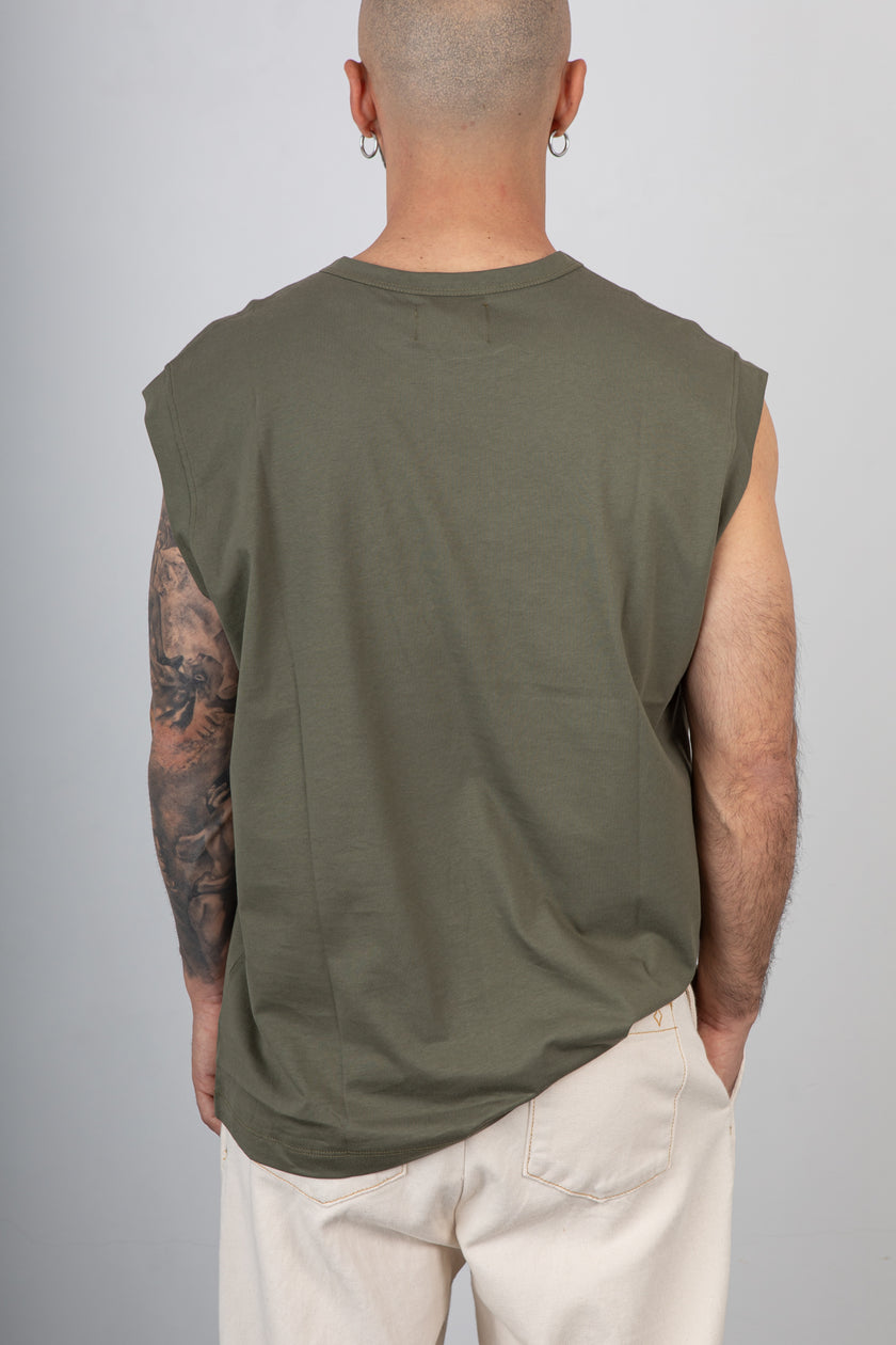 T-shirt senza maniche WOC - NIZZA TS050 MILITARE