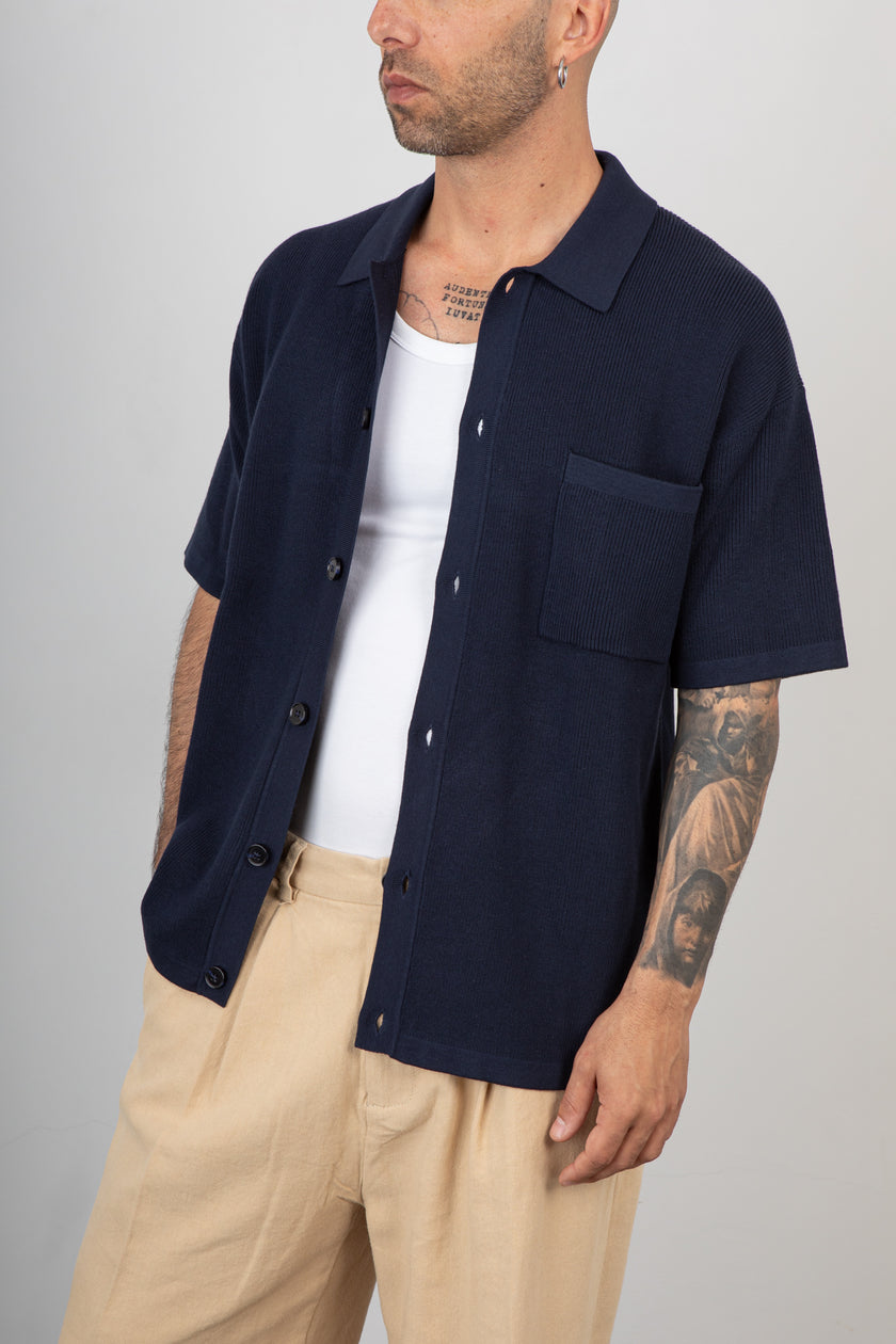 Giacca camicia in maglia ANERKJENDT - 902192 SKY CAPTAIN