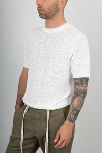 T-shirt fiammata TELAMIRA - WTM06069 BIANCO