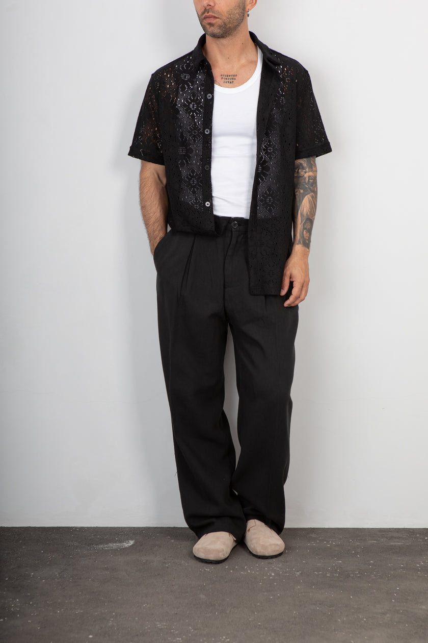 Camicia in pizzo GIANNI LUPO - GL60140D NERO