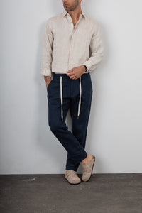 Camicia di lino GIANNI LUPO - GL7732S CORDA
