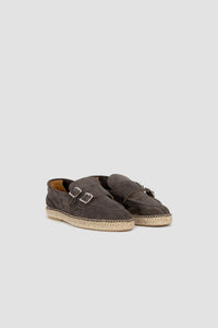 Lagoa Loafer Doppia Fibbia Suede - Lavagna
