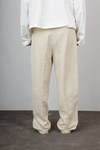 Pantalone palazzo misto lino TELAMIRA - CTP06078 BURRO
