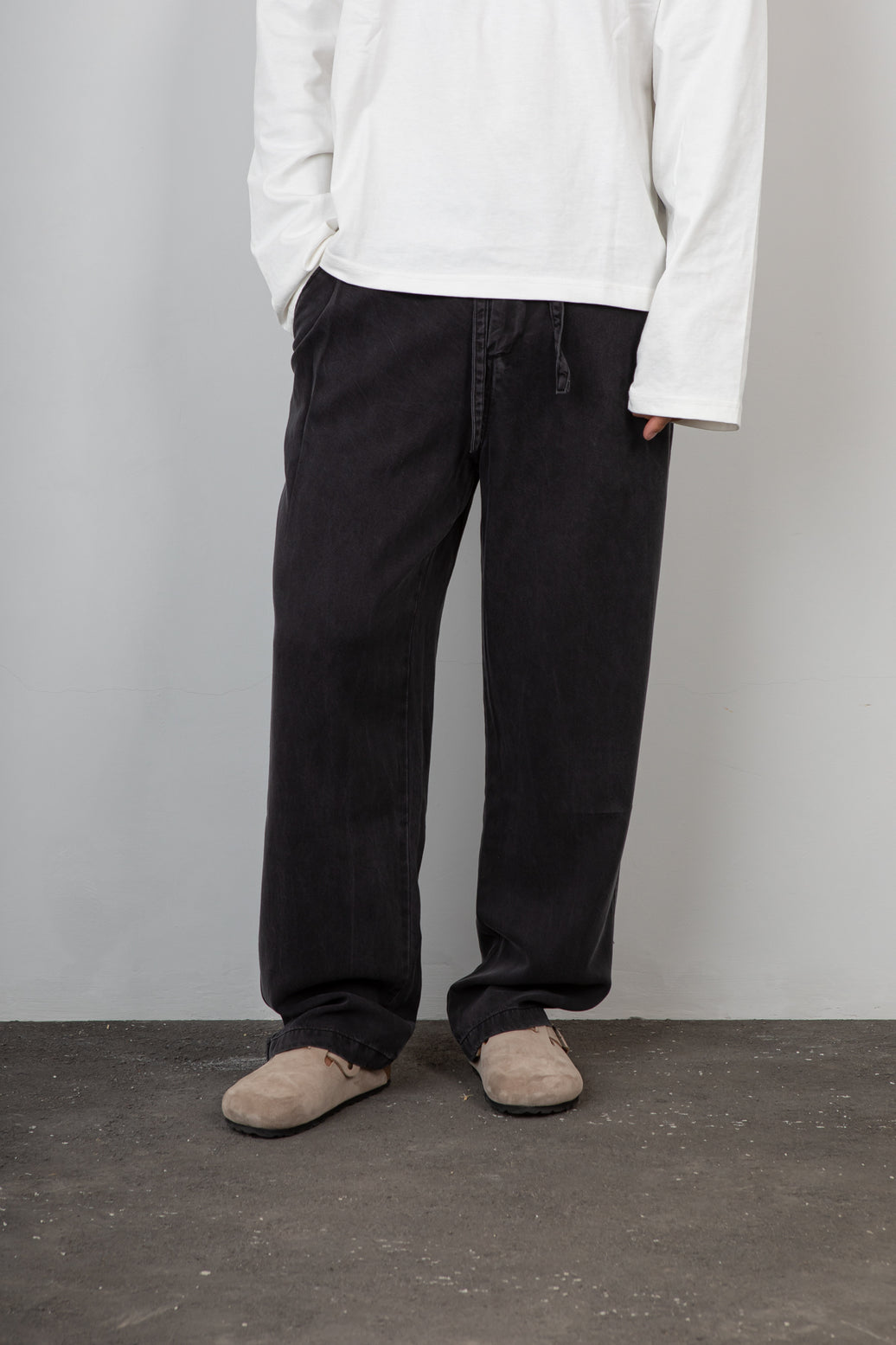 Pantalone palazzo GIANNI LUPO DOUBLE LABEL - GLW077G NERO