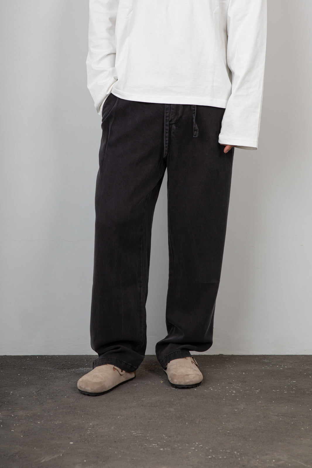 Pantalone palazzo GIANNI LUPO DOUBLE LABEL - GLW077G NERO