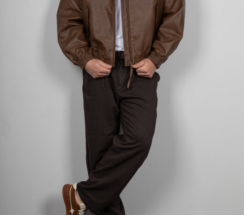 Bomber Ecopelle WOODBIRD-BROWN 2536-906