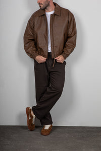 Bomber Ecopelle WOODBIRD-BROWN 2536-906