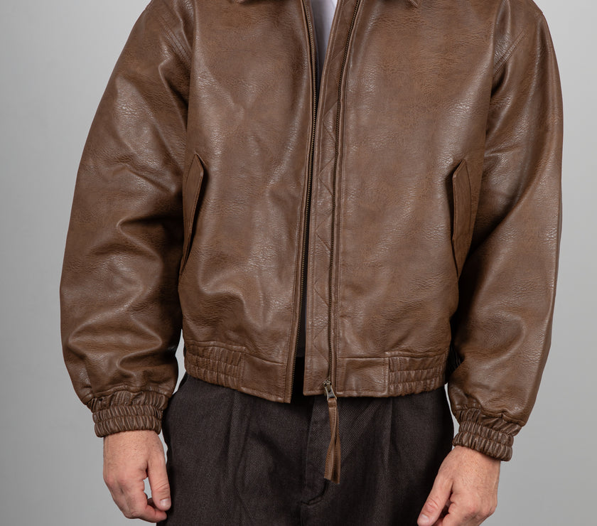 Bomber Ecopelle WOODBIRD-BROWN 2536-906