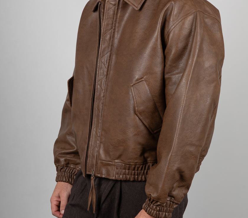 Bomber Ecopelle WOODBIRD-BROWN 2536-906