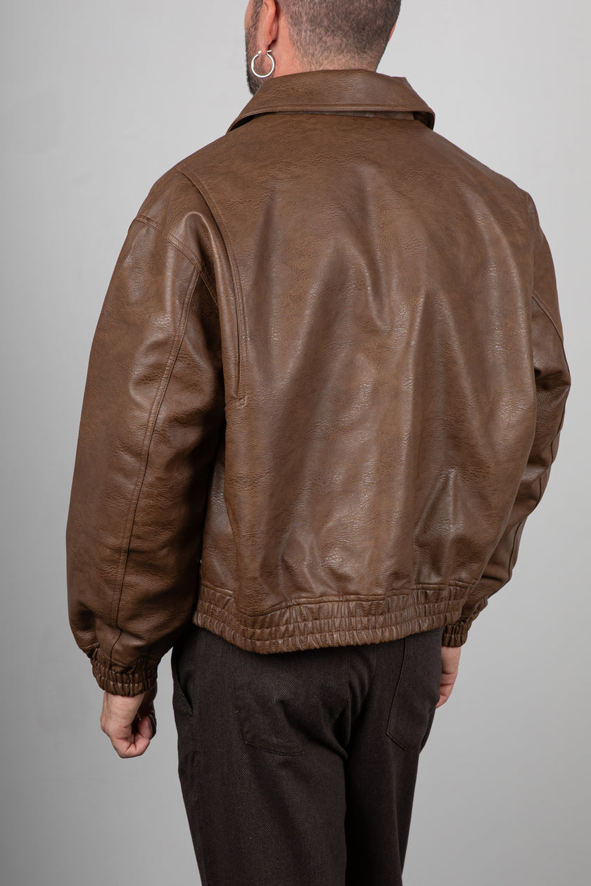 Bomber Ecopelle WOODBIRD-BROWN 2536-906