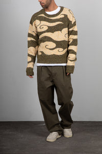 Maglione Cropped WOODBIRD-VERDE 2536-811