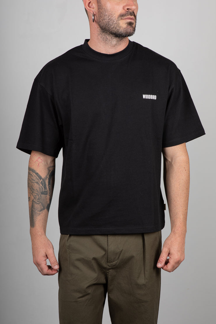 T-Shirt WOODBIRD-NERO 2536-401