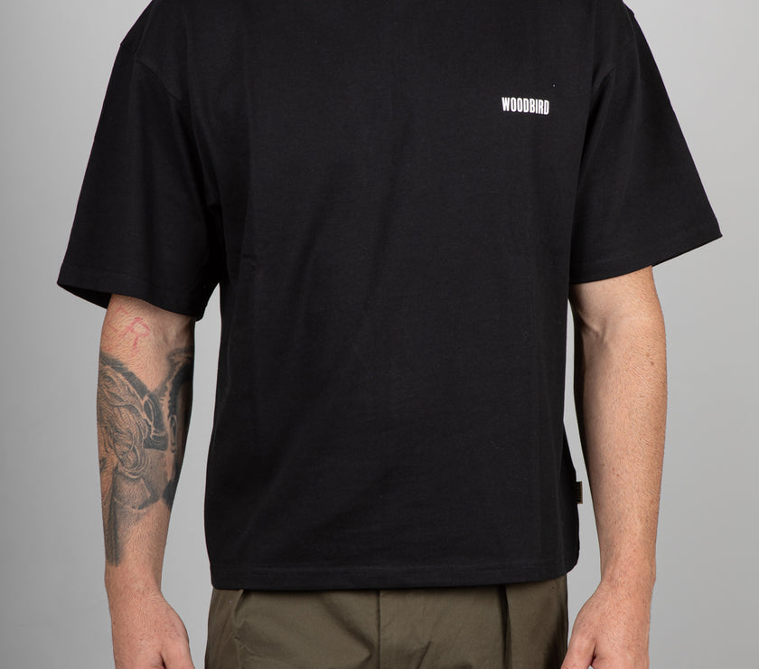 T-Shirt WOODBIRD-NERO 2536-401