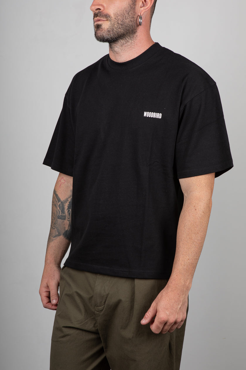 T-Shirt WOODBIRD-NERO 2536-401