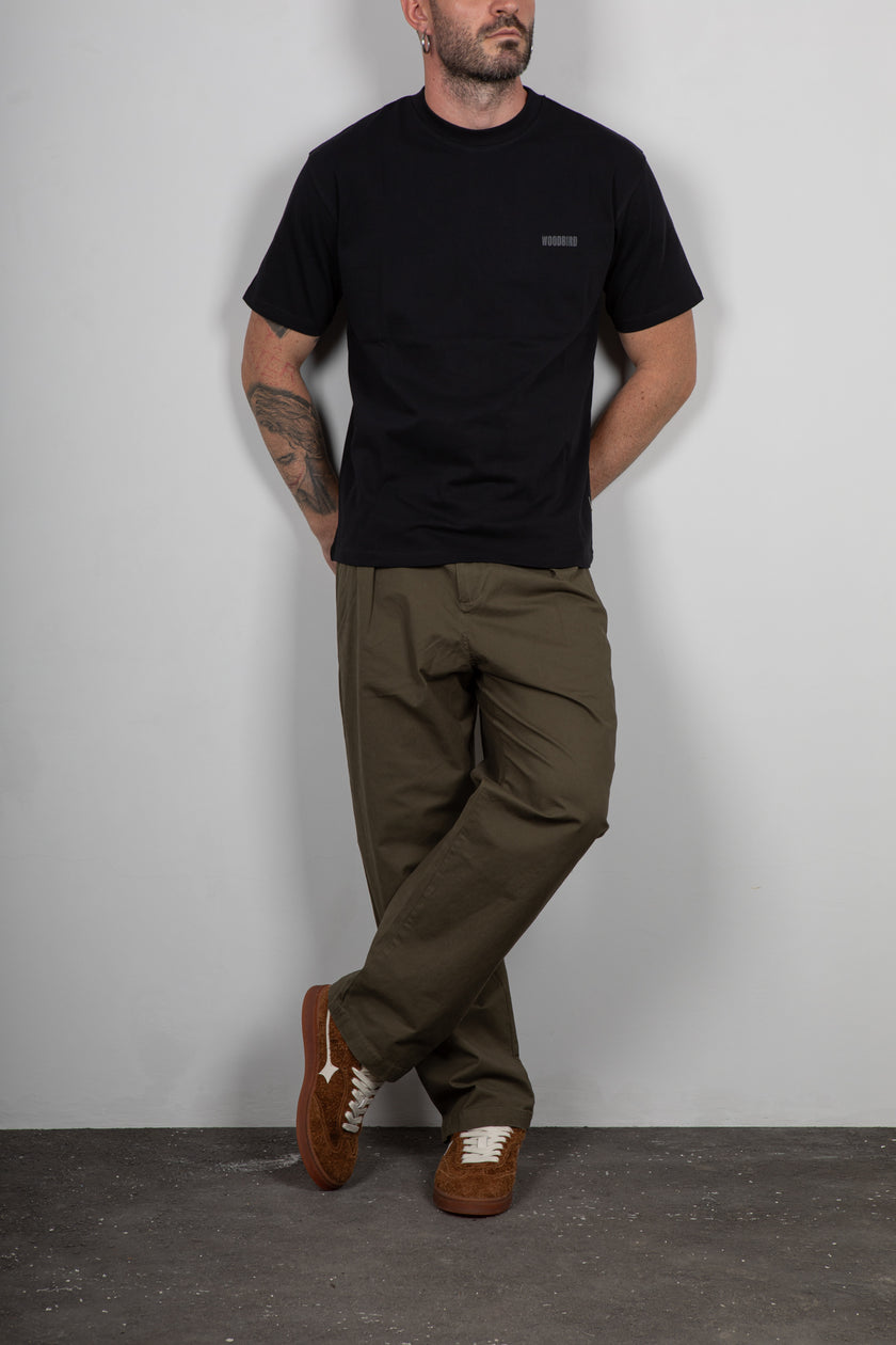 T-Shirt WOODBIRD-NERO 2536-403