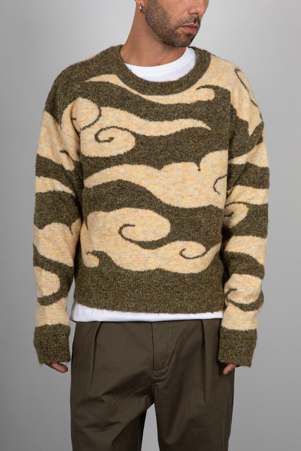 Maglione Cropped WOODBIRD-VERDE 2536-811