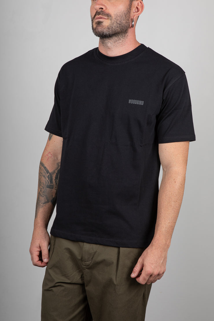 T-Shirt WOODBIRD-NERO 2536-403
