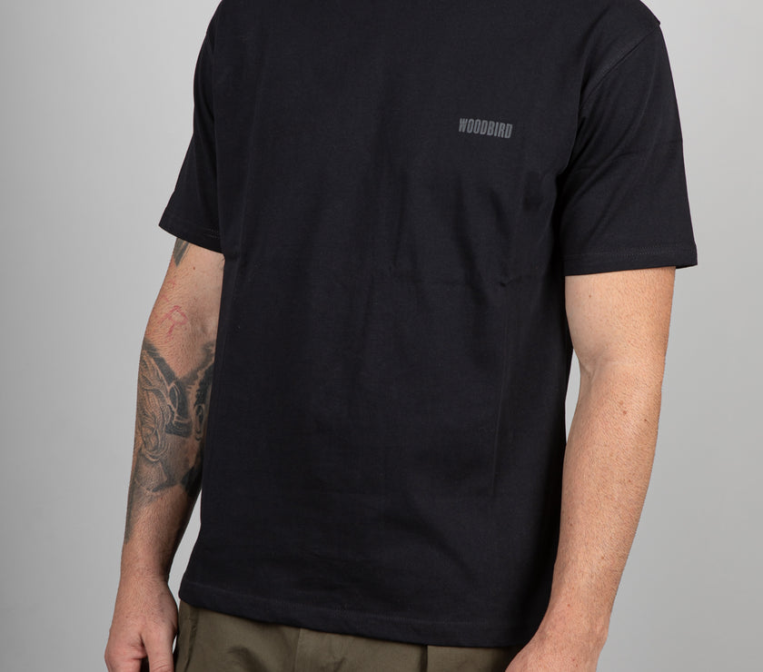T-Shirt WOODBIRD-NERO 2536-403